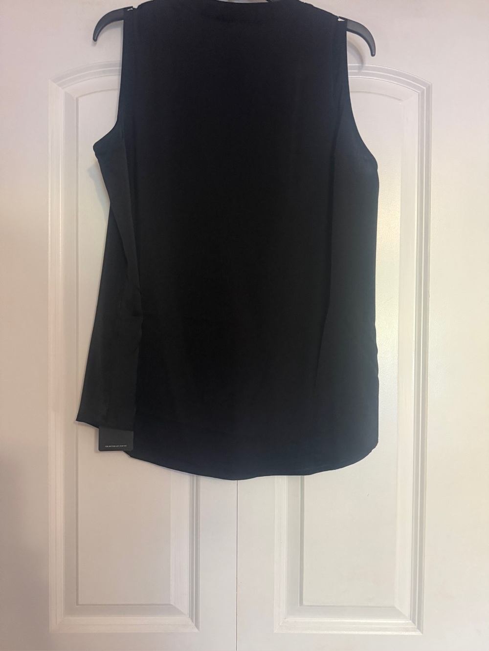 🖤 RABRIN Black Sleeveless V-Neck Blouse Top Size L